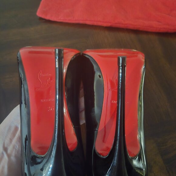 Christian Louboutin So Kate Size 36 120mm Black Patent Heels - Picture 4 of 6